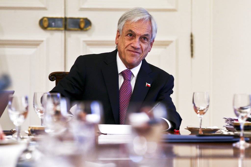 Sebastián Piñera en Santiago