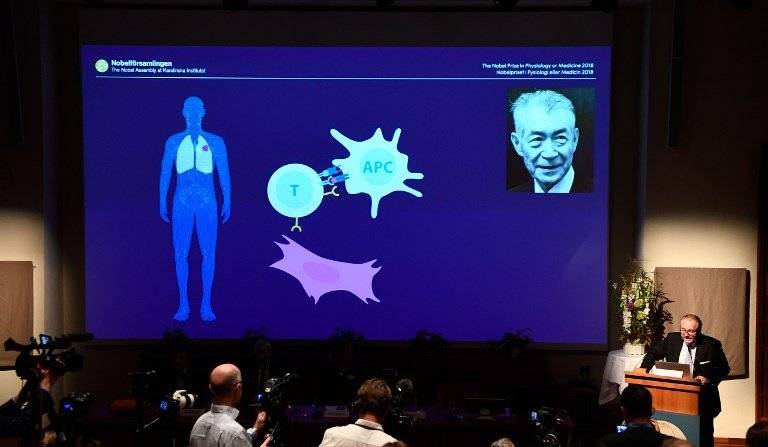 James P. Allison y Tasuku Honjo ganan el Premio Nobel de Medicina 2018