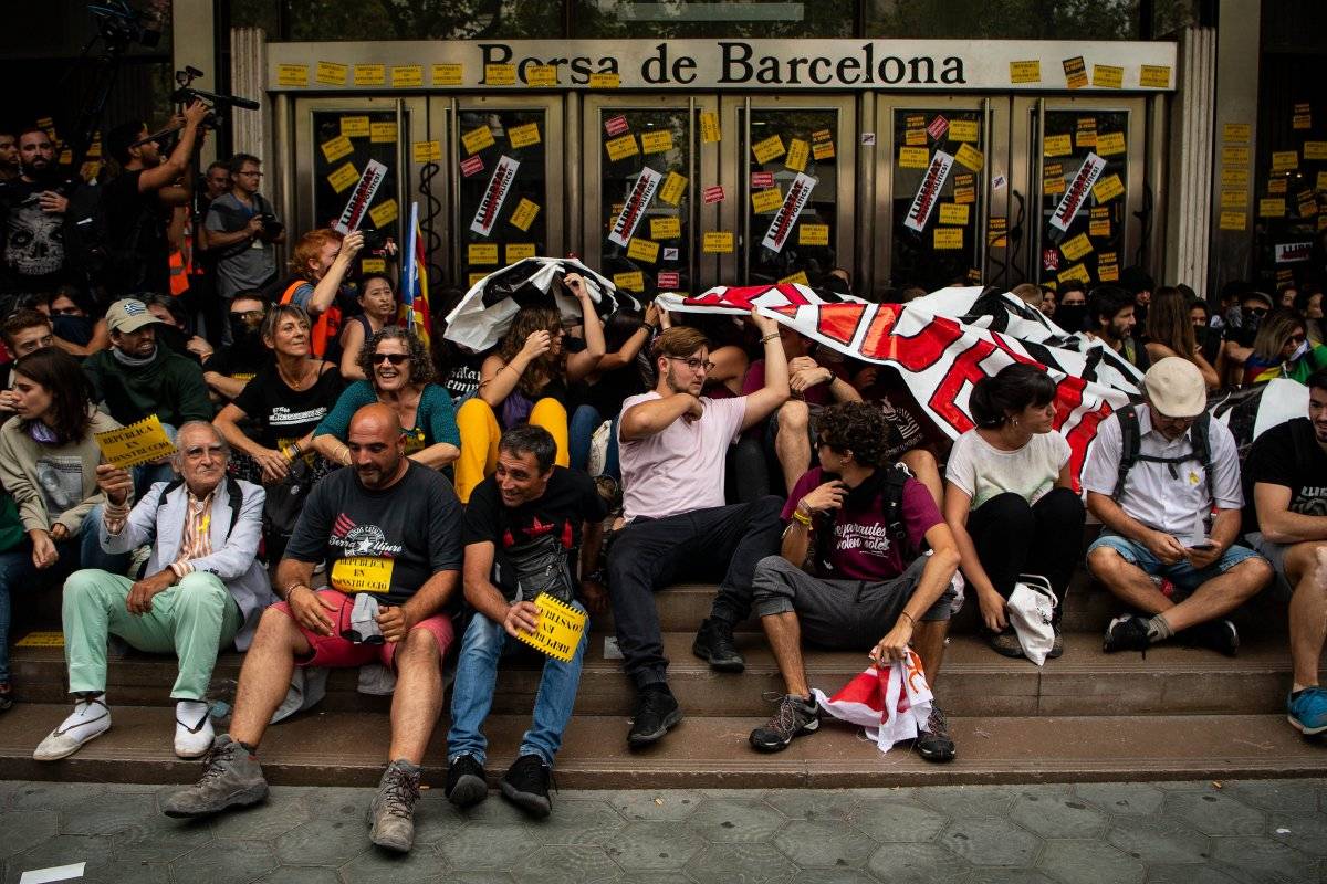 protestas en Barcelona Cataluña