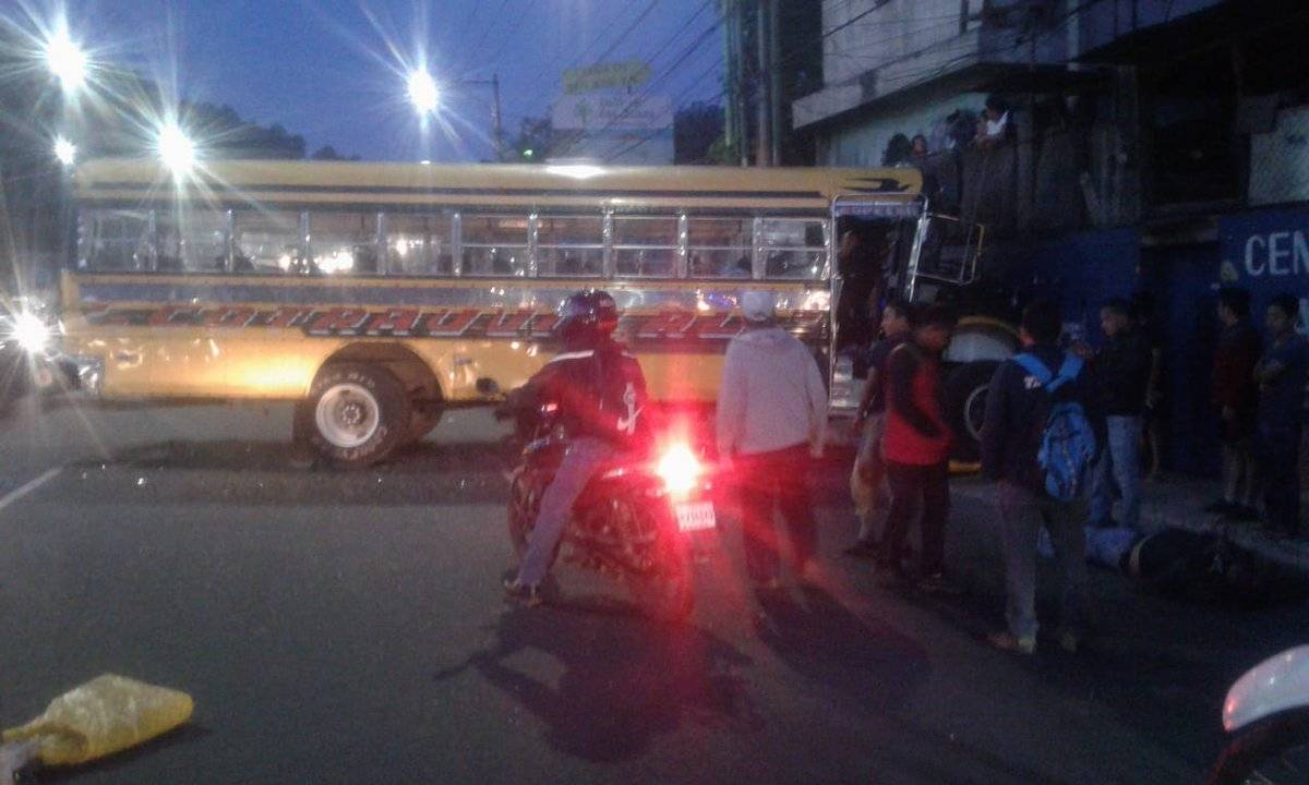accidente en Km. 14 de ruta al Pacífico