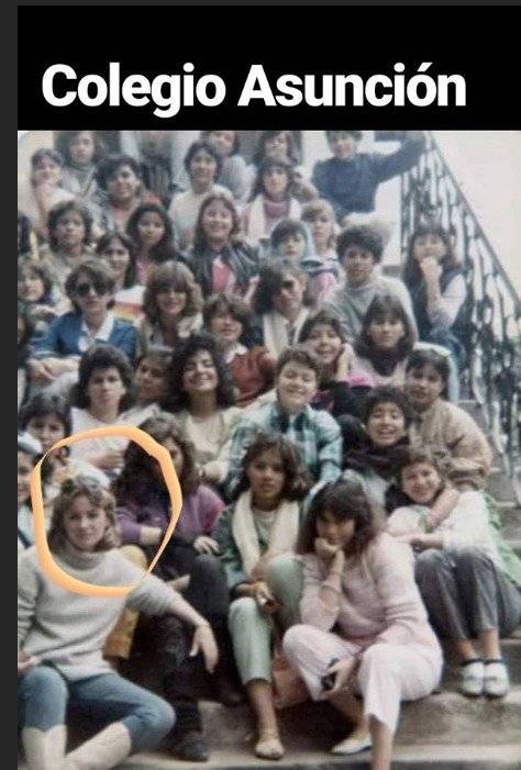 Así lucía Marian Sabaté cuando estaba en el colegio