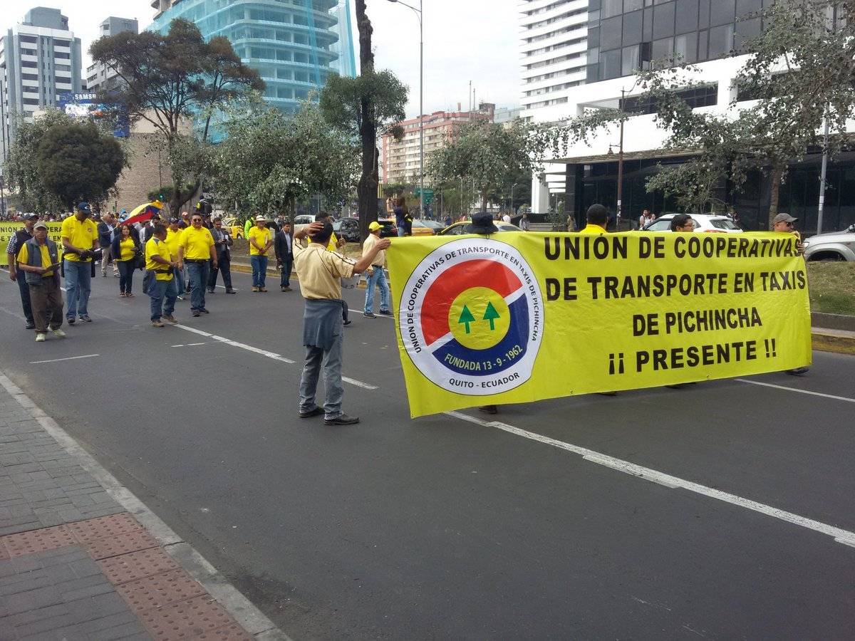 Movilización de taxistas