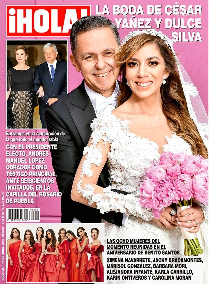 Boda de César Yáñez protagoniza la portada de la revista ¡Hola!