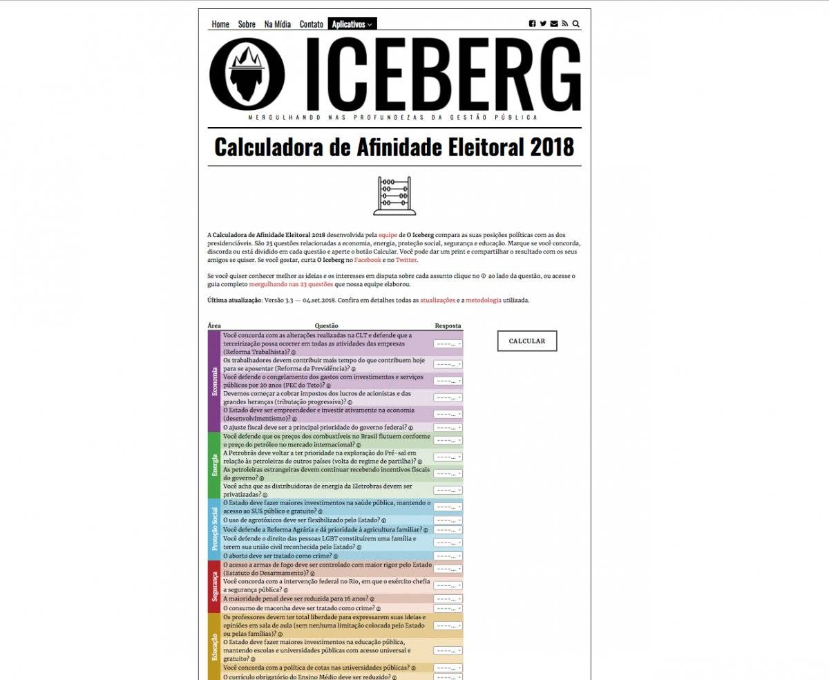 O Iceberg (oiceberg.com.br/calculadora)