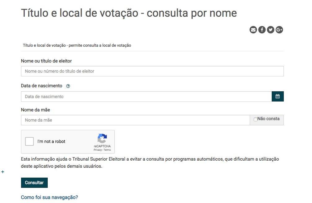 TSE Consulta por nome