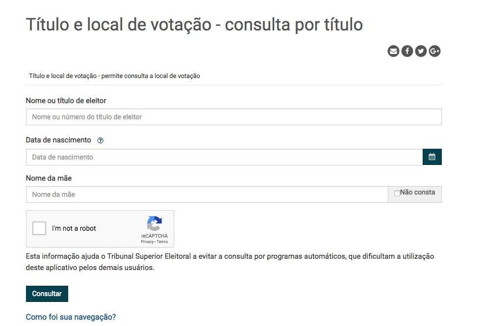 TSE Consulta por título