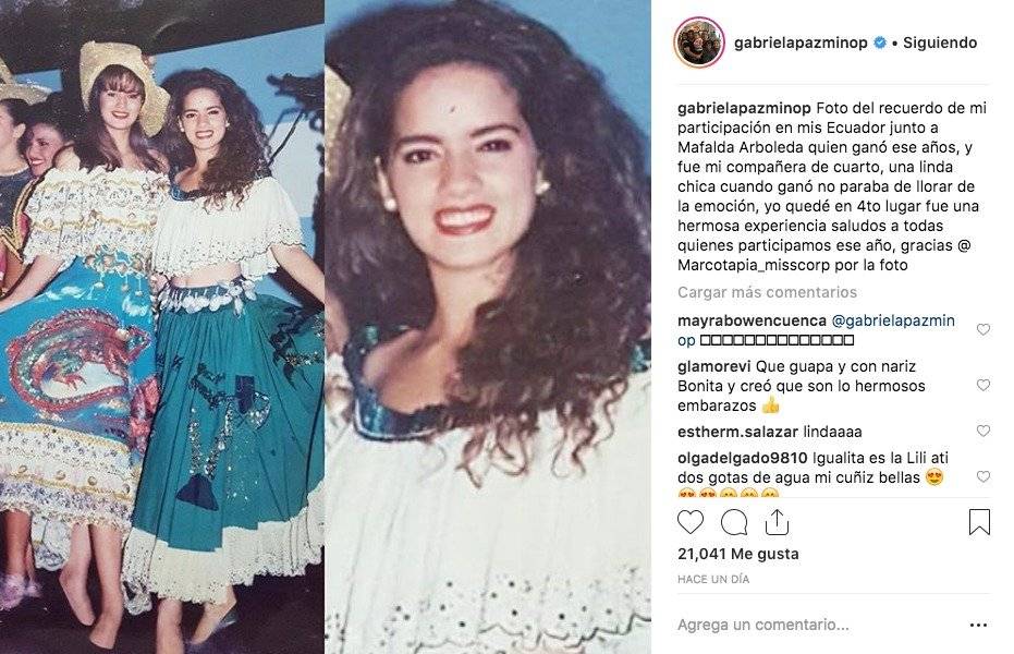 Instagram: Gabriela Pazmiño