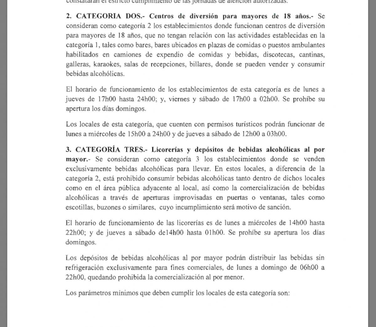 No se extenderá el horario de expendio de bebidas alcohólicas durante el feriado