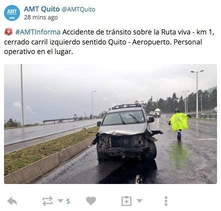 AMT de Quito registró