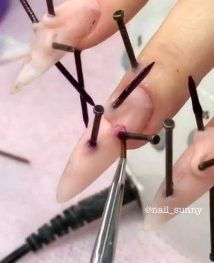 extensiones de cabello para uñas