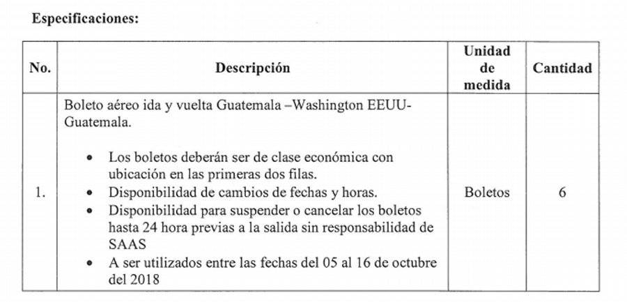 Boletos aéreos para presidencia