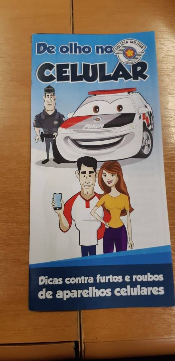 polícia militar folheto
