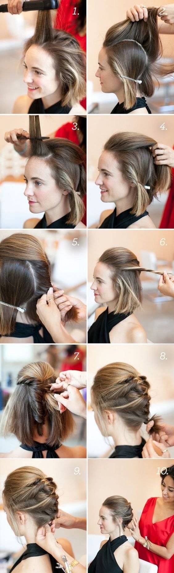 Peinados de noche para cabello corto