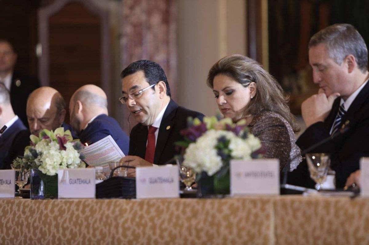 Jimmy Morales en Washington