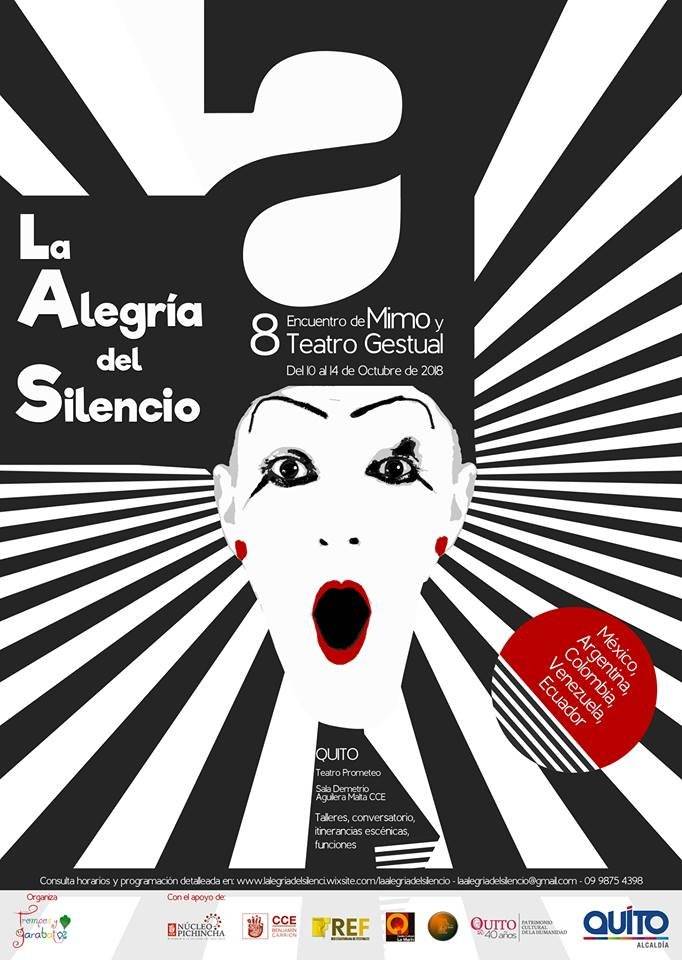 el 8vo Encuentro de Mimo y Teatro Gestual "La Alegría del Silencio".
