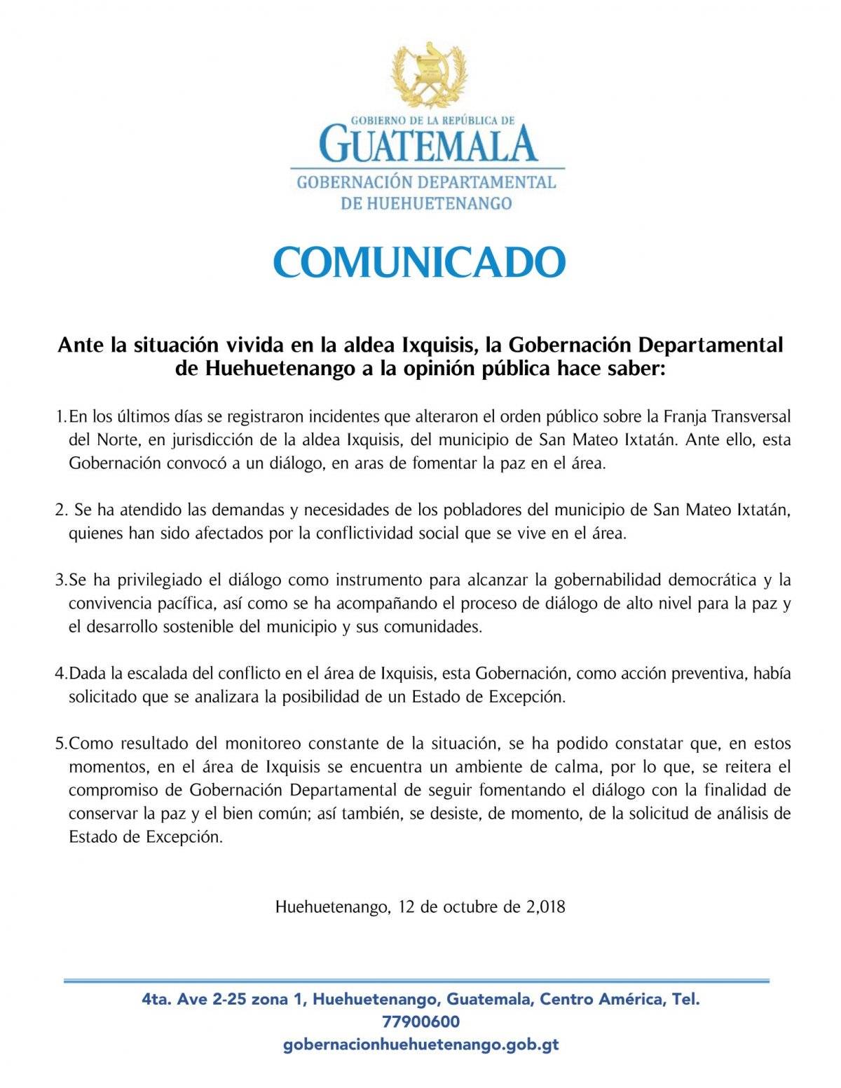 Gobernación Huehuetenango