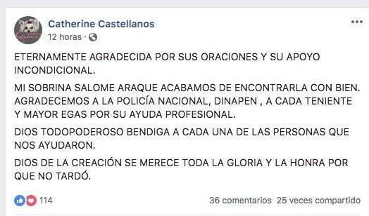Publicación de Facebook