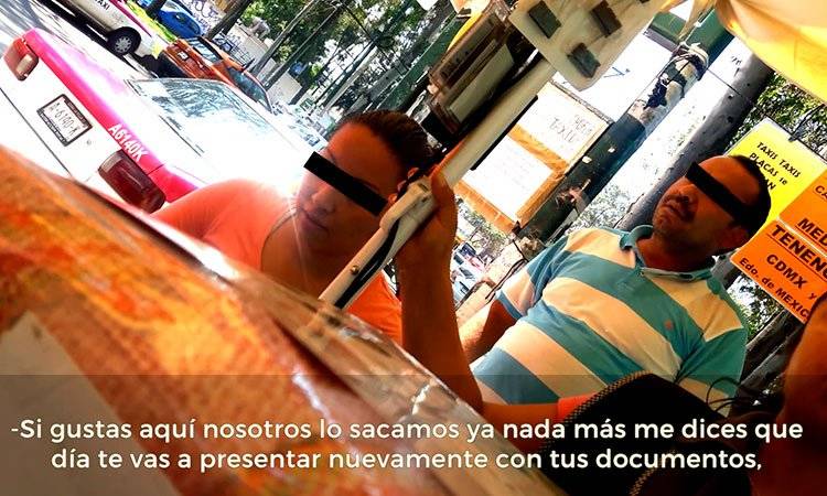 A fuera de las oficinas todos conocen el modus operandi