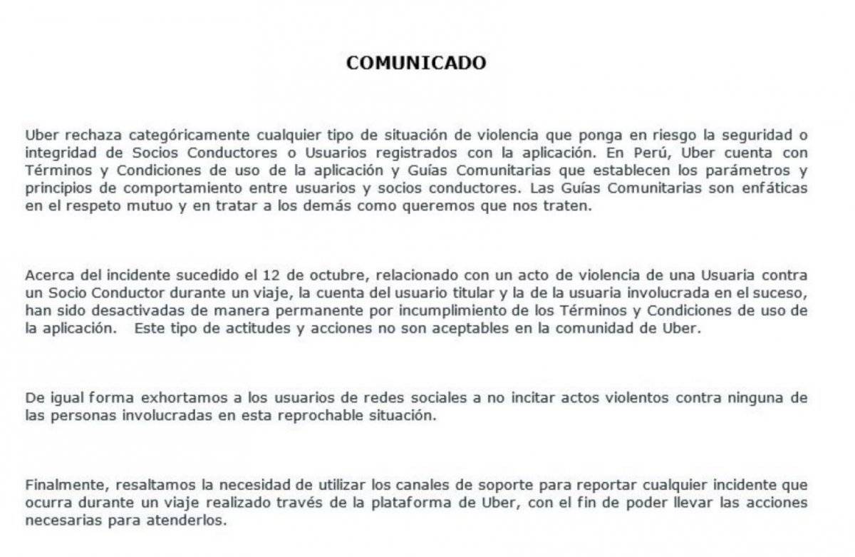 Uber Perú