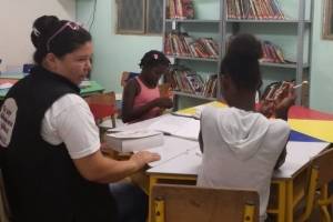 Carolina Torres, bibliotecaria Villa Luz