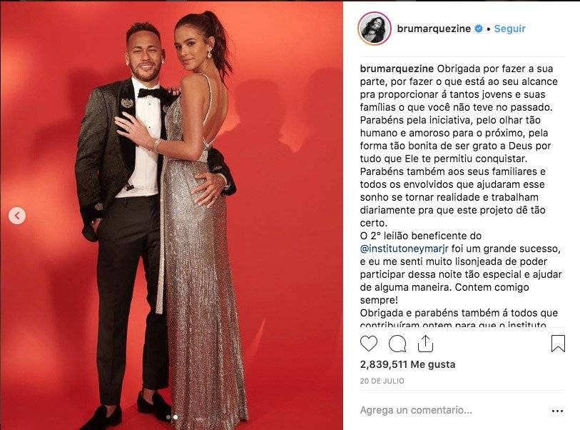 Neymar vuelve a cortar a su pareja Bruna Marquezine