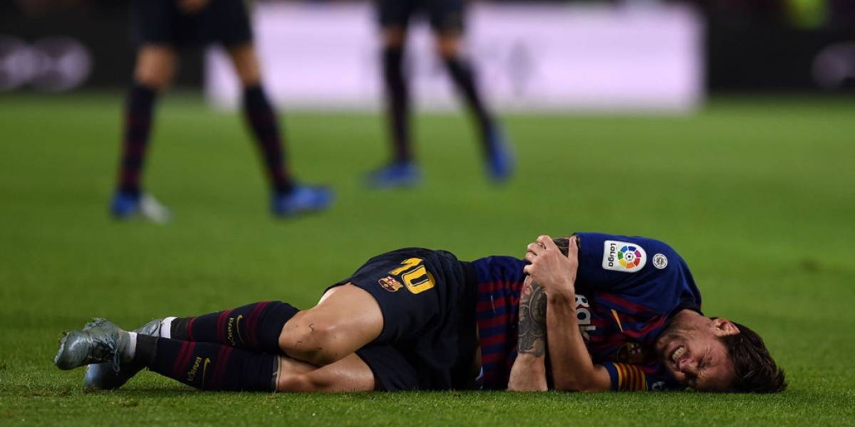 Del golazo a la preocupación por escalofriante lesión — Lionel Messi