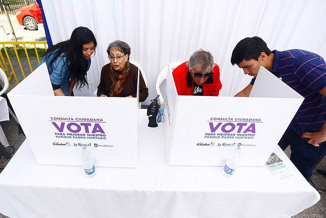 votación