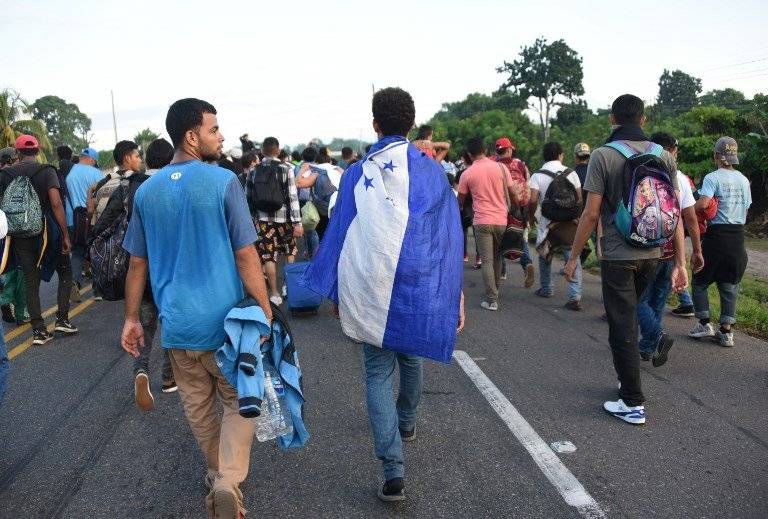 Caravana de migrantes hondureños