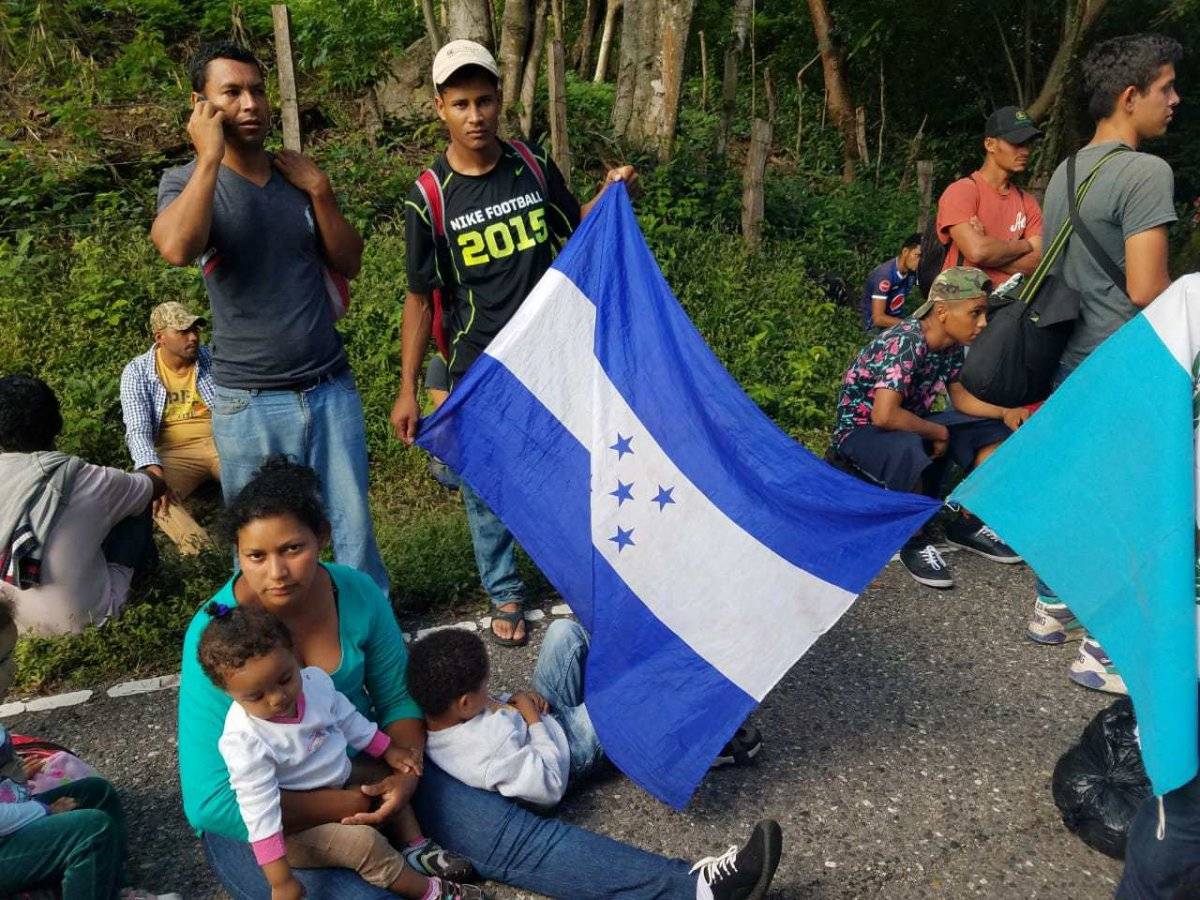 Migrantes hondureños
