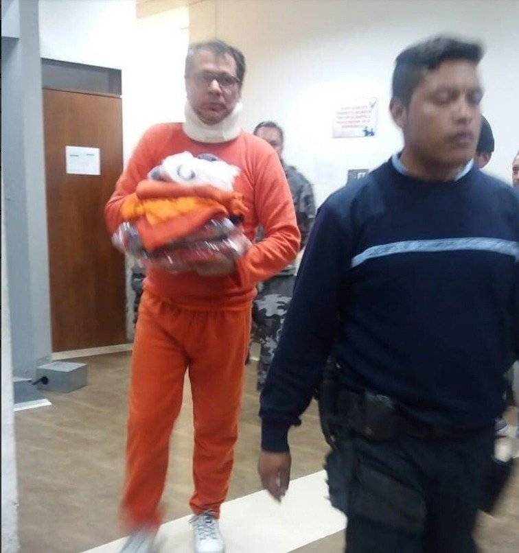 Jorge Glas en la cárcel en Latacunga