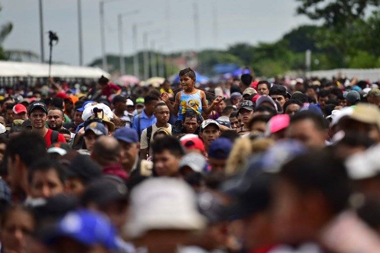 Caravana de migrantes hondureños