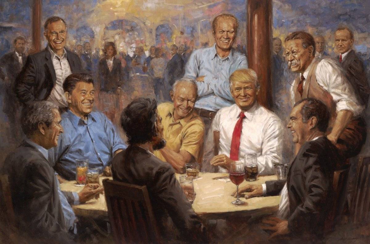 Pintura Trump