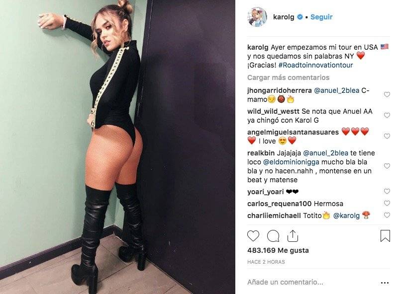 FOTO: Karol G muestra su derrier en redes sociales