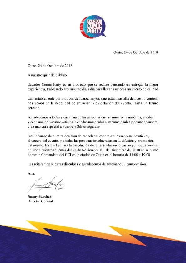 Convención de cómics: Se cancela el Ecuador Comic Party
