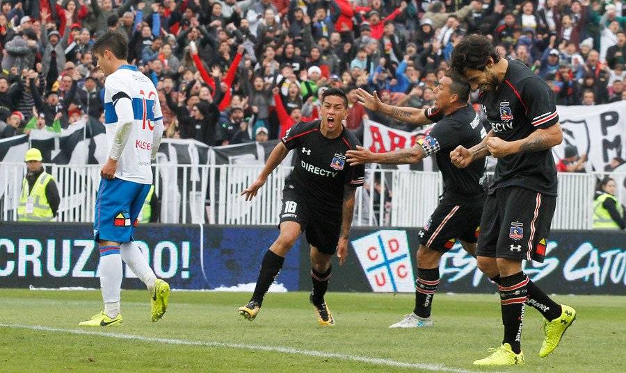 Vilches tiene mayor experiencia en clásicos que Munder. De hecho por Colo Colo le anotó a la UC / Foto: Agencia UNO