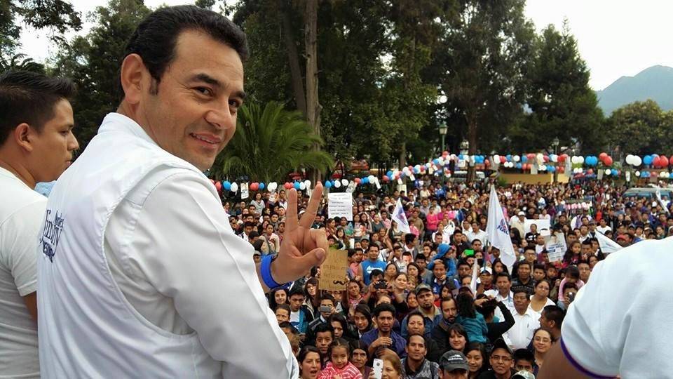 Jimmy Morales en campaña