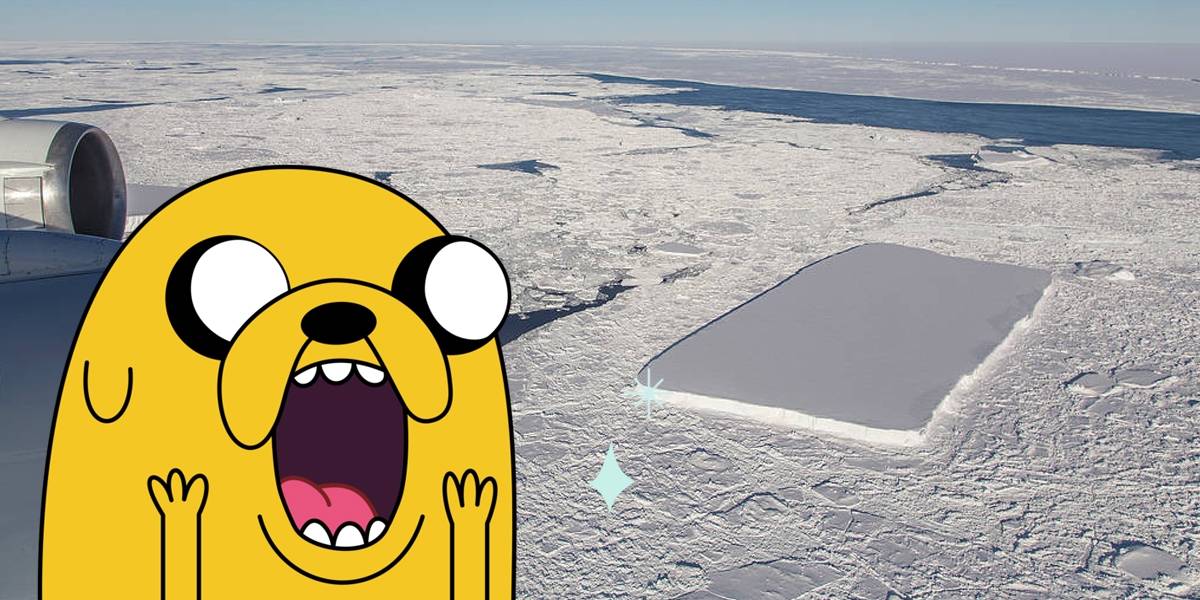 NASA descubre otro iceberg rectangular perfecto en la Antártida