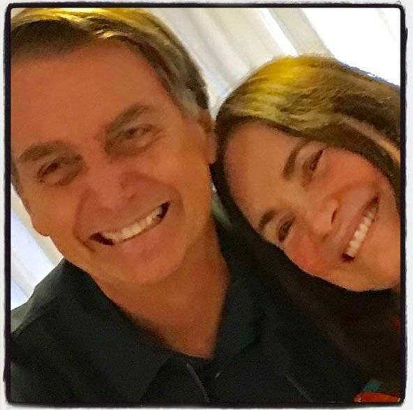 Regina Duarte e Jair Bolsonaro