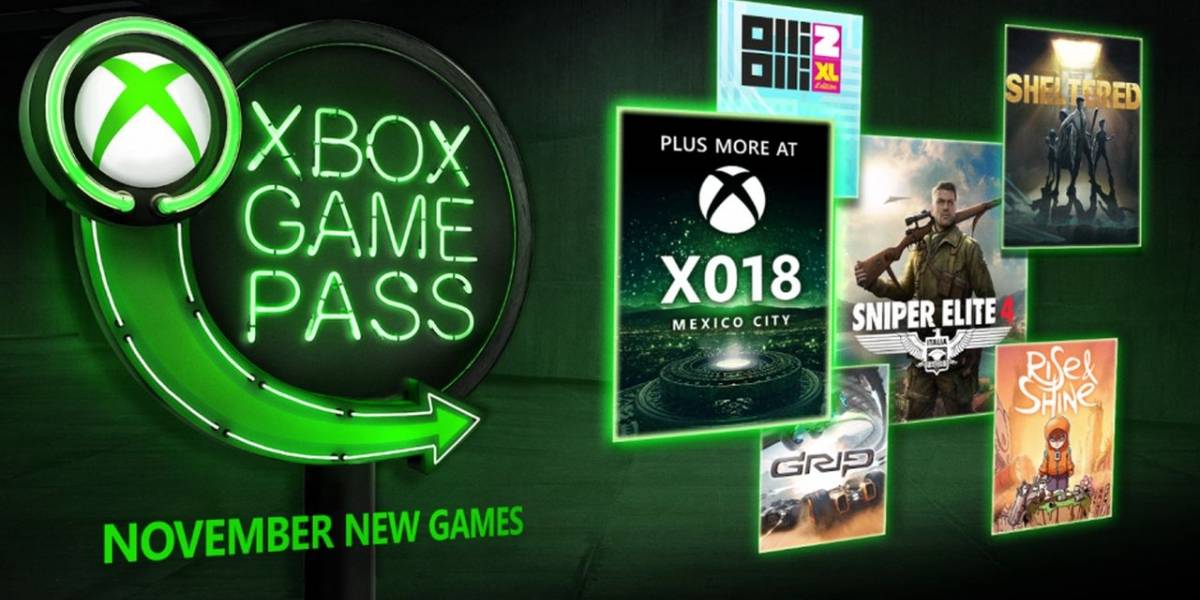 Xbox Game Pass agregará en noviembre Sniper Elite 4, Olli Olli 2 y más