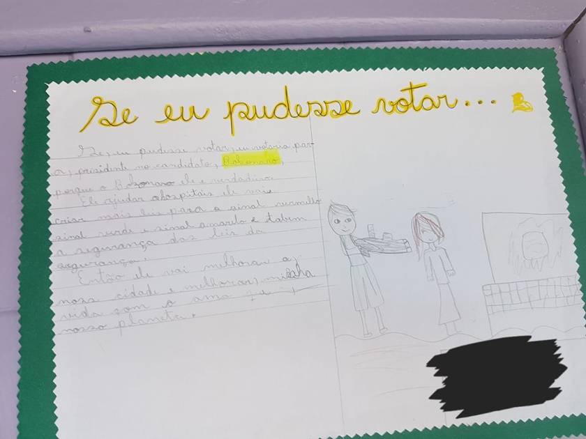 desenho em apoio a bolsonaro