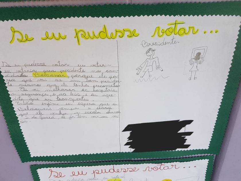 desenho em apoio a bolsonaro