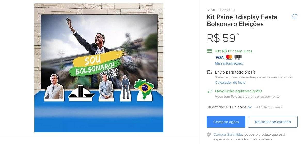 Kit festa Jair Bolsonaro