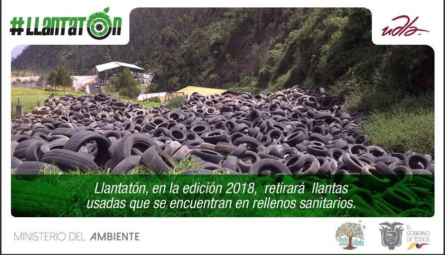 Ministerio del Ambiente lanza campaña "Llantatón" para convertir neumáticos viejos en juegos infantiles