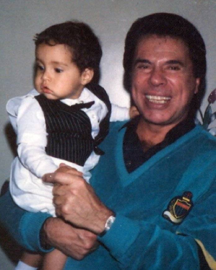 Silvio Santos com Tiago Abravanel