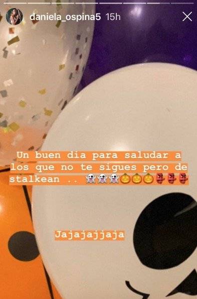 Captura de pantalla Instagram Daniela Ospina