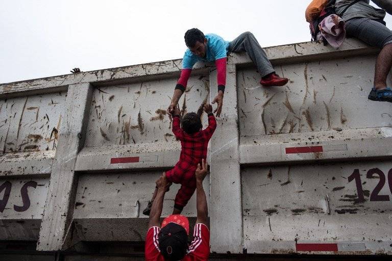 Migrantes hondureños