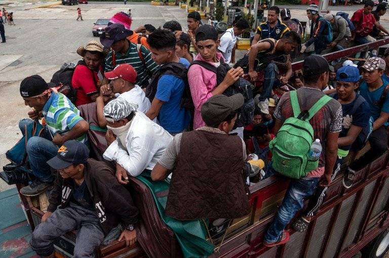 Migrantes hondureños