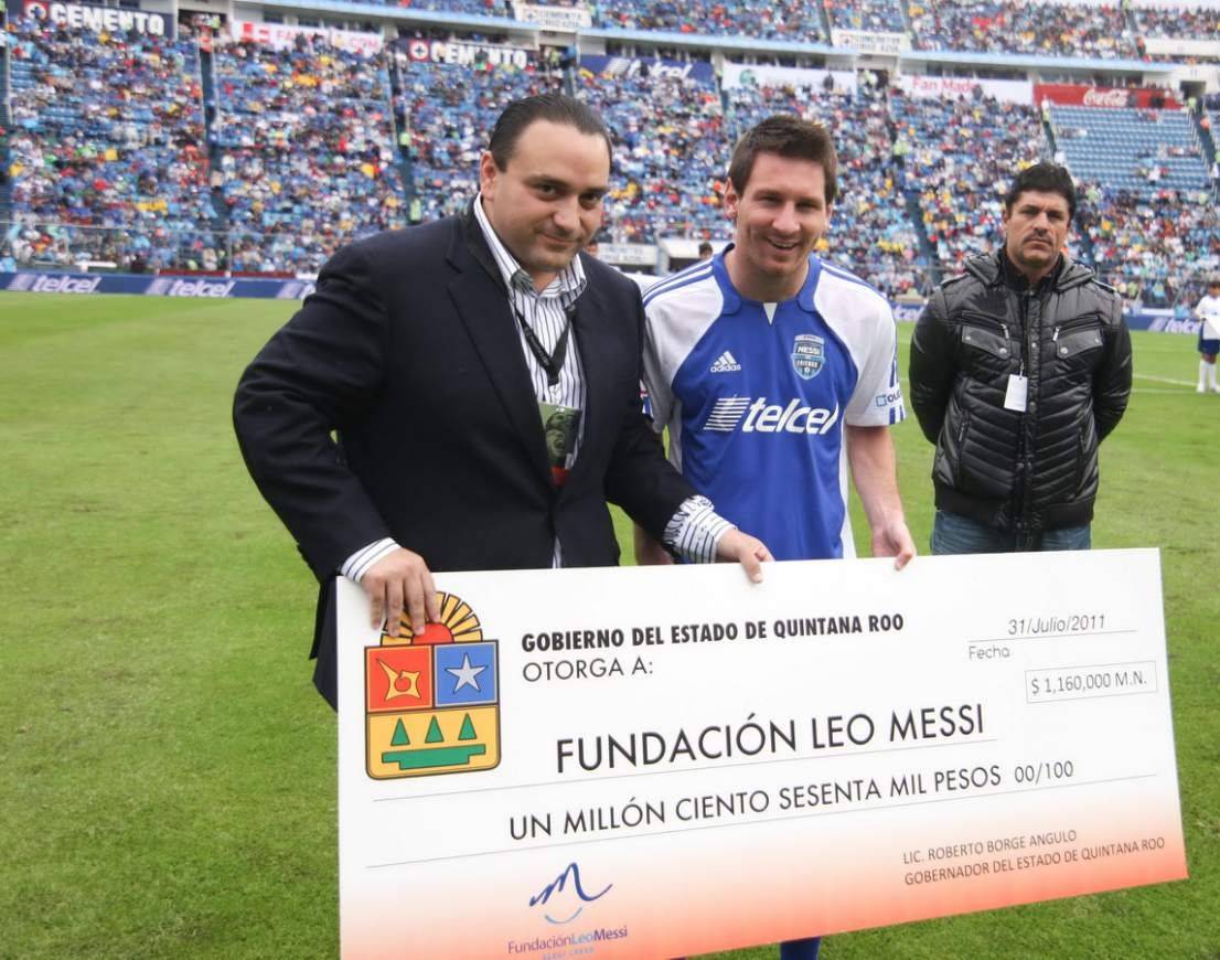 Alguno de los aportes que ha recibido la Fundación de Messi