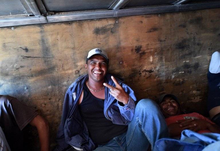 Migrantes hondureños en México