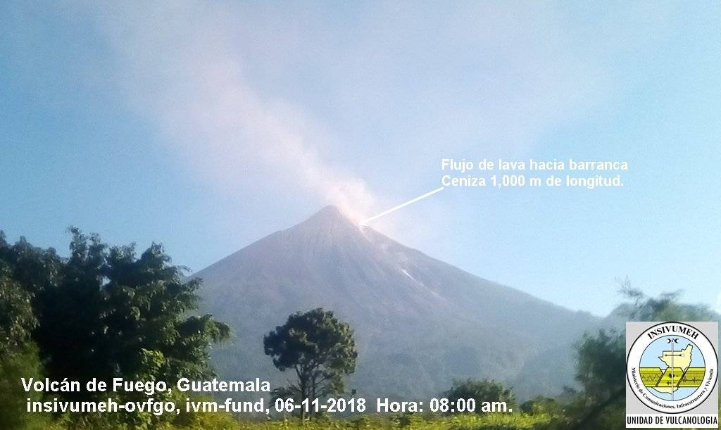 volcán de Fuego inicia la cuarta erupción del 2018